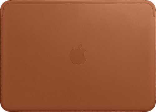 Rent to own Apple - Leather Sleeve for 12-Inch MacBook - Saddle Brown