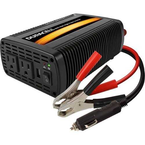 Duracell - 800W High Power Inverter with USB Port - Black