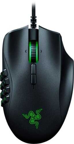 Rent to own Razer - Naga Trinity Wired Optical Gaming Mouse with Interchangeable Side Plates in 2, 6, 12 Button Configurations - Black