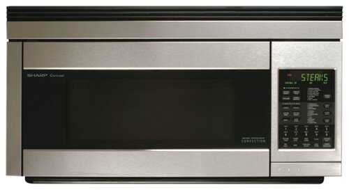 Rent to own Sharp - 1.1 Cu. Ft. Convection Over-the-Range Microwave with Sensor Cooking - Stainless steel