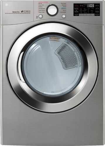 Rent to own LG - 7.4 Cu. Ft. 12-Cycle Smart Wi-Fi Electric SteamDryer - Sensor Dry and TurboSteam - Graphite Steel