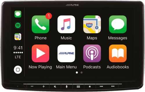 Rent to own Alpine - 9" - Android Auto/Apple CarPlay™ - Built-In Bluetooth - In-Dash Digital Media Receiver - Black