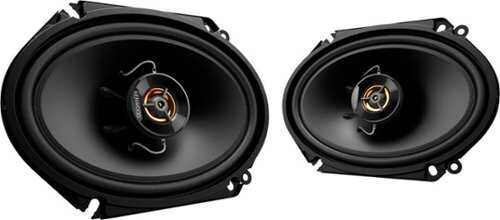 Rent to own Kenwood - Road Series 6" x 8" 2-Way Car Speakers with Cloth Cones (Pair) - Black
