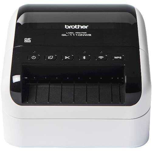 Rent to own Brother - QL-1110NWB Wide Format, Professional Thermal Label Printer with Multiple Connectivity options - White/Black