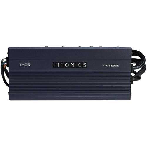 Rent to own Hifonics - Thor 600W Class D Digital Multichannel MOSFET Amplifier with Variable Low-Pass Crossover - Black
