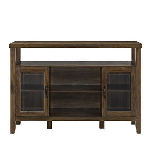 Rent to own Walker Edison - Tall Storage Buffet TV Stand for TVs up to 55" - Dark Walnut