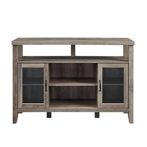 Rent to own Walker Edison - Tall Storage Buffet TV Stand for TVs up to 55" - Grey Wash