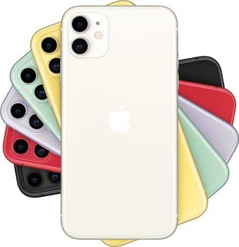 Rent to own Apple - iPhone 11 with 64GB Memory Cell Phone (Unlocked) - White