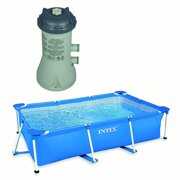 Rent to own Intex 8.5' x 5.3' x 26" Frame Above Ground Swimming Pool & 1000 GPH Pool  Pump