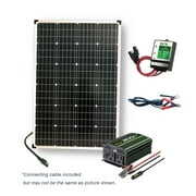 Rent to own Nature Power (53110) 110 Watt Complete Solar Power Kit: 1 x 110W Solar Panel, 300W Power Inverter, 11Amp CC