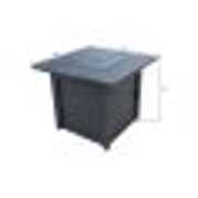 Rent to own 30 Slat Top Gas Fire Pit Table