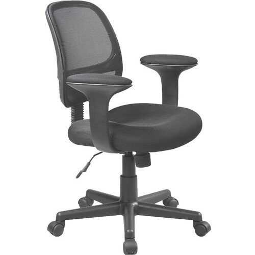 Rent to own WorkSmart - Screen Back Task Chair with Mesh Seat - Black