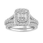 You+ I 1 1/4 Cttw Diamond Bridal Set In 14KT White Gold (I1I3)