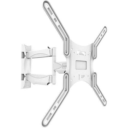 Rent to own Kanto - Full-Motion Wall Mount for Most 26" - 55" Flat-Panel TVs - White