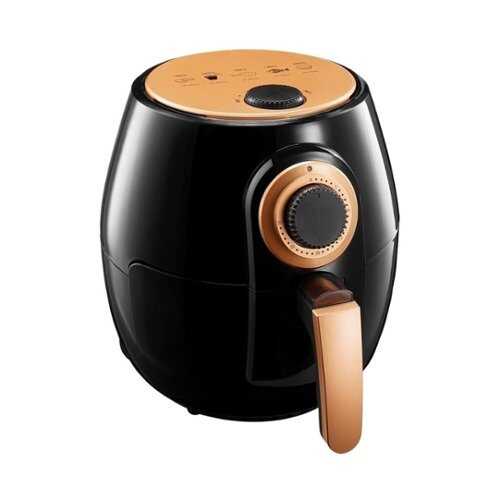Gotham Steel - 4 qt. Analog Air Fryer - Black/Copper