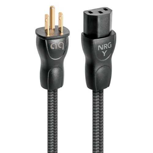Rent to own AudioQuest - NRG-Y3 6.6' Power Cable with C13 to 3-Prong Wall Plug Connectors - Black