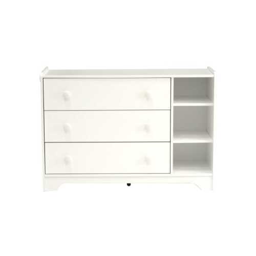 Sauder - Pinwheel Collection 3-Drawer Dresser - Soft White