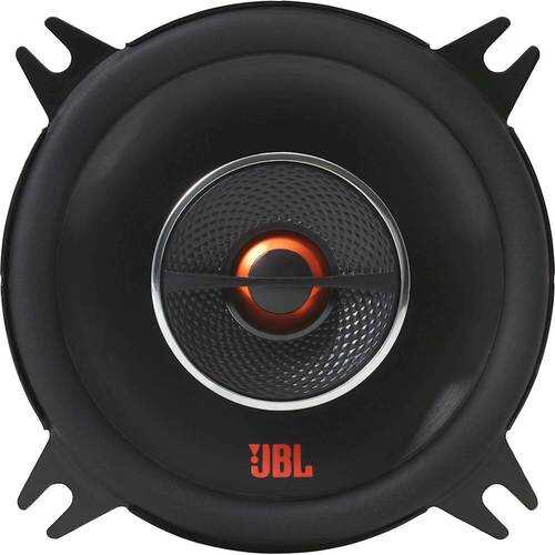 JBL - GX Series 4" 2-Way Car Speakers with Polypropylene Woofer Cones (Pair) - Black