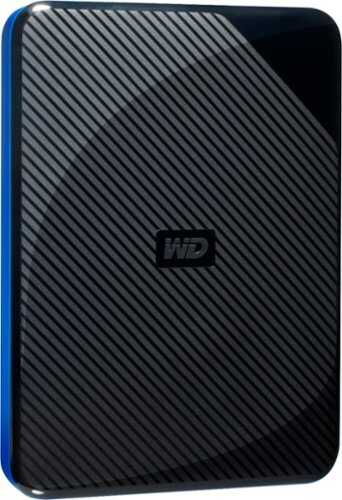 Rent to own WD - 2TB Game Drive for PS4 External USB 3.0 Portable Hard Drive - Black/Blue