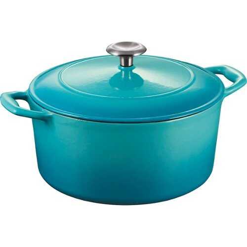 Tramontina - Gourmet Enameled Cast Iron 5.5-Quart Dutch Oven - Medium Blue