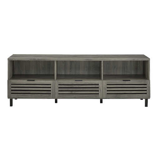 Rent to own Walker Edison - Jackson TV Stand Cabinet for Most Flat-Panel TVs Up to 78" - Slate Gray