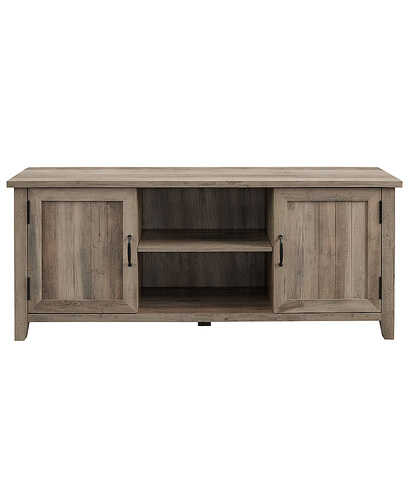 Rent to own Walker Edison - Modern Farmhouse TV Stand for Most TVs Up to 64" - Gray Wash