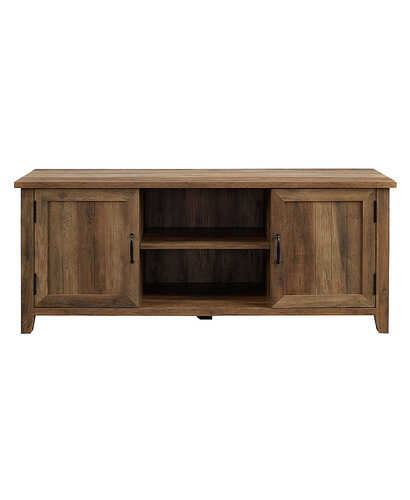 Rent to own Walker Edison - Modern Farmhouse TV Stand for Most TVs Up to 64" - Rustic Oak