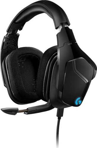 Logitech - G635 Wired 7.1 Surround Sound Gaming Headset for PC with LIGHTSYNC RGB Lighting - Black/Blue