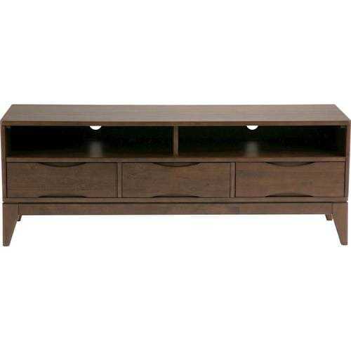 Rent to own Simpli Home - Harper TV Cabinet for Most TVs Up to 66" - Walnut Brown