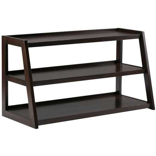 Rent to own Simpli Home - Sawhorse TV Stand for Most TVs Up to 53" - Dark Chestnut Brown
