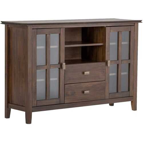 Rent to own Simpli Home - Artisan TV Cabinet for Most TVs Up to 58" - Natural Aged Brown