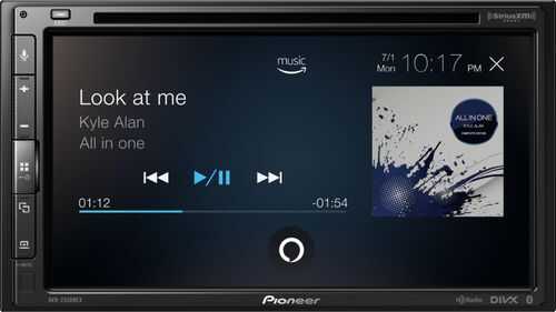 Pioneer - 6.8" - Amazon Alexa, Apple CarPlay™, Android Auto™,  Bluetooth®, and SiriusXM-Ready™ - Multimedia DVD Receiver - Black