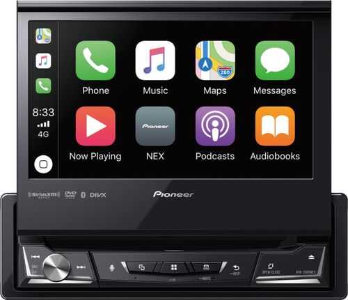 Pioneer - Multimedia DVD Receiver - 6.8" WVGA Display, Apple CarPlay™, Android Auto™, Built-in Bluetooth®, and SiriusXM-Ready™. - Black