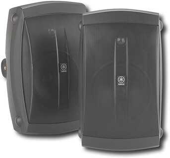 Rent to own Yamaha - 130W 2-Way Outdoor Speakers (Pair) - Black
