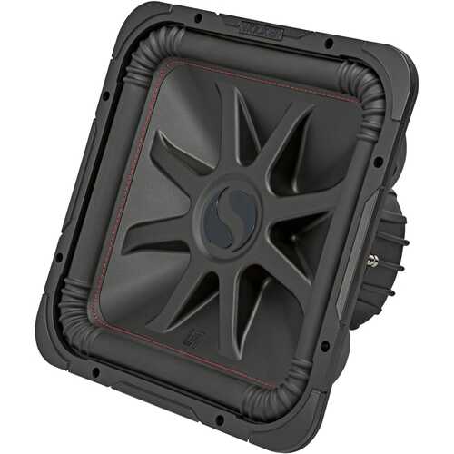 KICKER - L7R 15" Dual-Voice-Coil 4-Ohm Subwoofer - Black