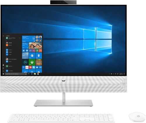 Rent to own HP - Pavilion 27" Touch-Screen All-In-One - Intel Core i7 - 12GB Memory - 256GB Solid State Drive - Snowflake White