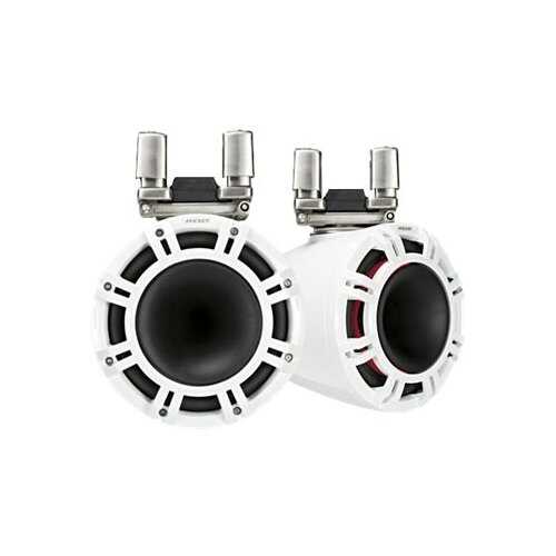 Rent to own KICKER - 9" 2-Way Marine Speakers with Polypropylene Cones (Pair) - White