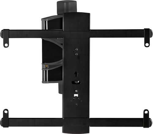 Rent to own Sanus - Premium Series Advanced Full-Motion TV Wall Mount for Most TVs 32"-55" up to 55 lbs - Black Brushed Metal