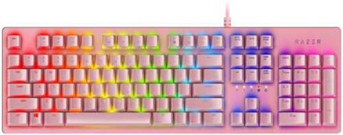 Rent to own Razer - Huntsman Wired Gaming Opto-Mechanical Switch Keyboard with Chroma Back Lighting - Quartz Pink