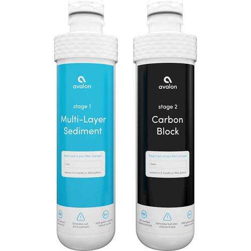 Rent to own Dual Water Filters for Select Avalon Bottleless Water Coolers - White And Blue