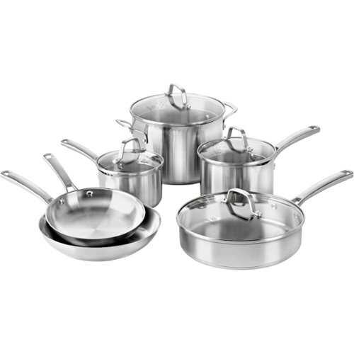 Rent to own Calphalon - Classic 10-Piece Cookware Set - Stainless Steel