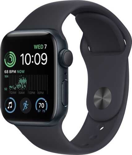 Rent to own Apple Watch SE 2nd Generation (GPS) 40mm Aluminum Case with Midnight Sport Band - M/L - Midnight