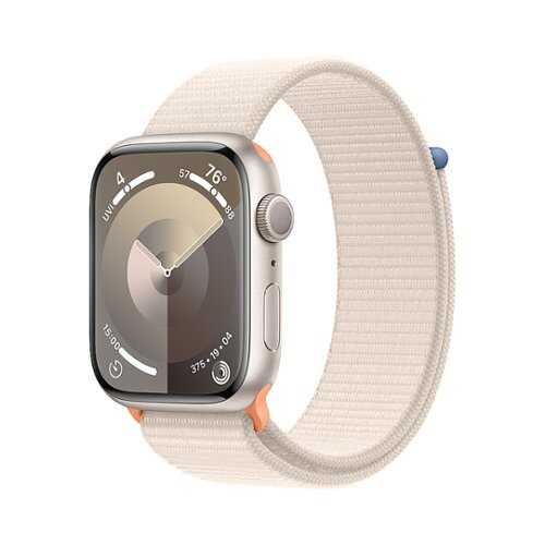 Rent to own Apple Watch Series 9 GPS 45mm Starlight Aluminum Case with Starlight Sport Loop - Starlight