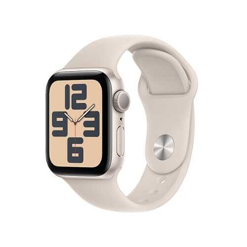 Rent to own Apple Watch SE (GPS) 40mm Starlight Aluminum Case with Starlight Sport Band - S/M - Starlight