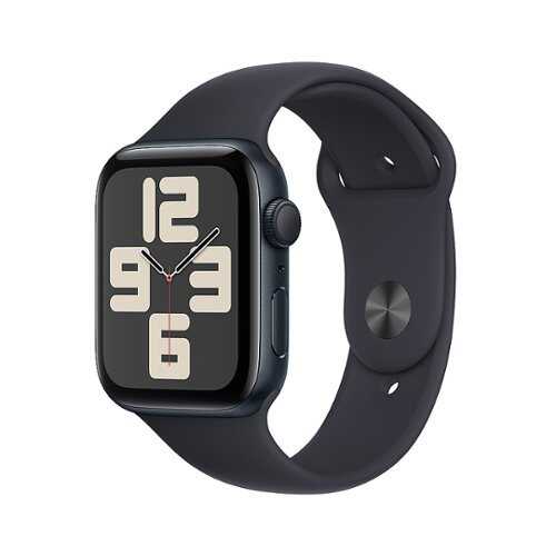 Rent to own Apple Watch SE (GPS) 44mm Midnight Aluminum Case with Midnight Sport Band - M/L - Midnight