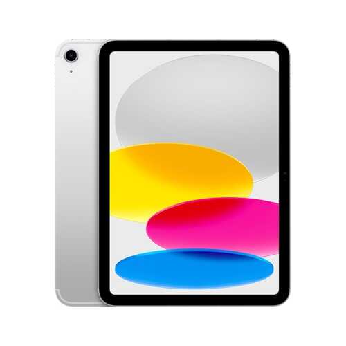 Rent to own Apple - 10.9-Inch iPad (Latest Model) with Wi-Fi + Cellular - 64GB - Silver