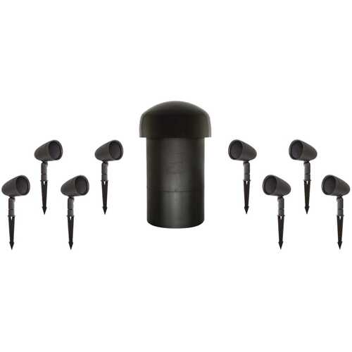 Rent to own Sonance - Garden Series 8.1-Ch. Outdoor Speaker System (8-Pack) - Dark Brown/Black
