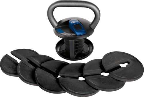 NordicTrack - 40 lb. Adjustable Kettlebell - Black/Silver