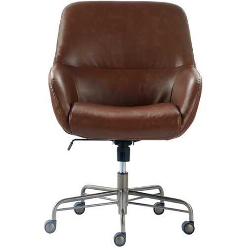 Finch - Forester Modern Bonded Leather Executive Chair - Cognac Brown