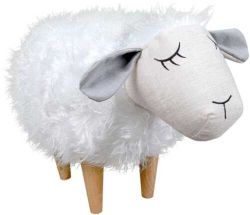 Rent to own Karla Dubois - Sheepy the Sheep Kids Stool - Off-White